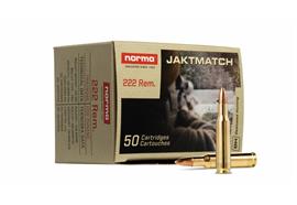 Jagdpatrone Norma .222 Rem Jaktmatch 3,6g ( 55gr ) 50 Schuss