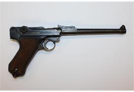 Pistole DWM 1917 Lange Pistole 08 9mm Para rote 9 Artillerie / Ari