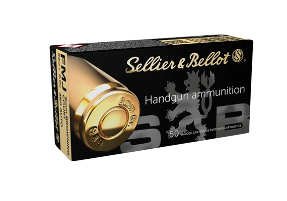 Pistolenpatrone Sellier & Bellot S&B .380 / 9mm Kurz 6,0g/92grs. FMJ 50 Schuss
