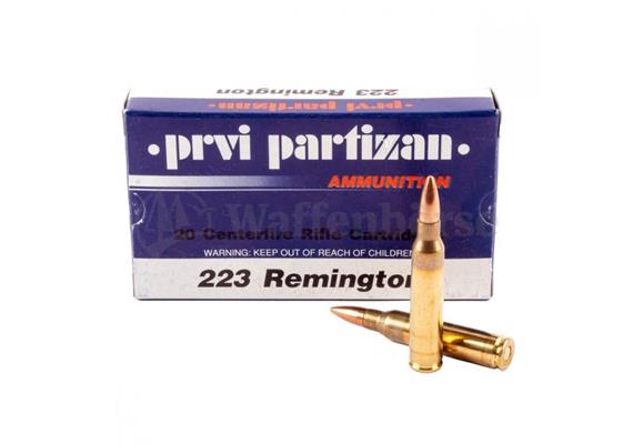 PPU Prvi Partizan .223 Rem 62grs. 20 Schuss