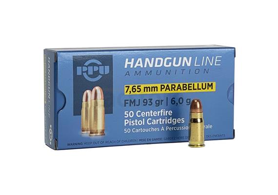 PPU Prvi Partizan 7.65 Parabellum 6.0g / 93gr FMJ 50 Schuss