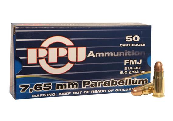 Privi Partizan 7.65 Parabellum 6.0g 50 Schuss