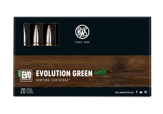 RWS 6.5x57 R 6.0g / 93gr Evo Green 20 Schuss