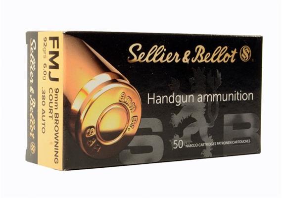 Sellier & Bellot 9mm Browning Short 92grs FMJ 50 Schuss