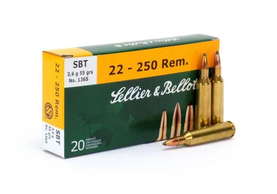 Sellier & Bellot .22-250 Rem 55 Gr SBT 20 Schuss