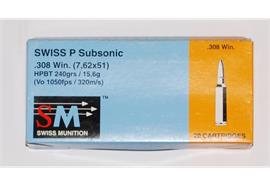 SM 308Win Subsonic 20 Schuss