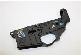 Spikes Snowflake Color Filled AR-15 Stripped Lower Receiver