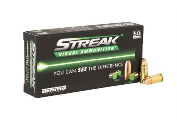 Streak Ammunition Leuchtspur GREEN 380 AUTO 100GR 50 SCHUSS