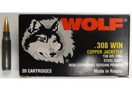 Wolf .308 Win 150gr FMJ 20 Schuss