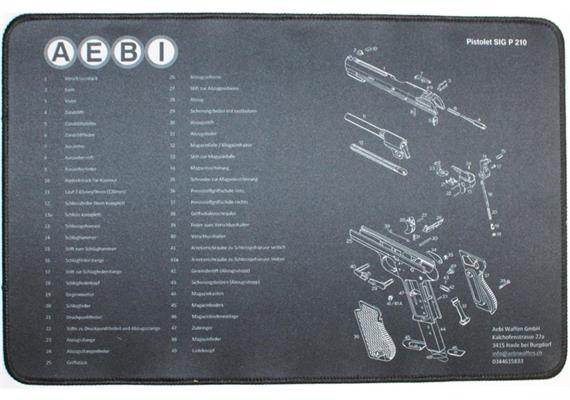 Aebi Waffen Reinigungsmatte SIG P49 / P210