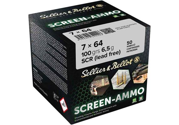 Gewehrpatrone Sellier & Bellot S&B 7x64 SCR.Zink 100gr / 6.5g 50 Schuss