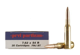 Partizan 7.62x54R 190Gr FMJ 20 Schuss