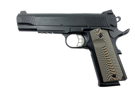 Pistole 1911 Tisas ZIG PC Kal. .45ACP schwarz, 8 Schuss, 5?