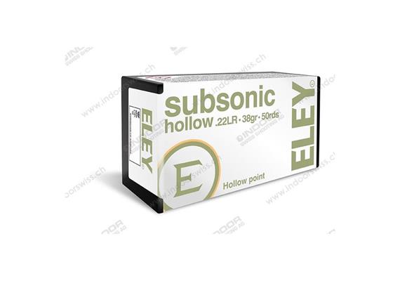 Randfeuerpatrone Eley .22LR Subsonic Hollow Xtra Plus 50 Schuss