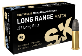 Randfeuerpatrone SK Long Range MATCH .22LR 50 Schuss