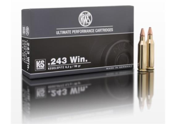 RWS .243 Winchester 6.2g KS 20 Schuss