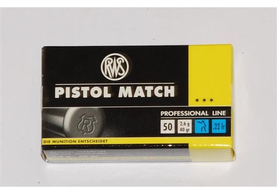 RWS Pistol Match 22 LR 50 Schuss