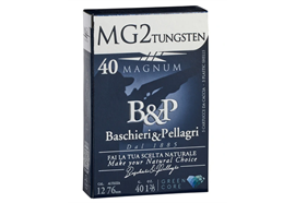 Schrotpatrone Baschieri & Pellagri B&P 12/76 MG2 Tungsten Magnum 3,0mm 40g 5 Schuss