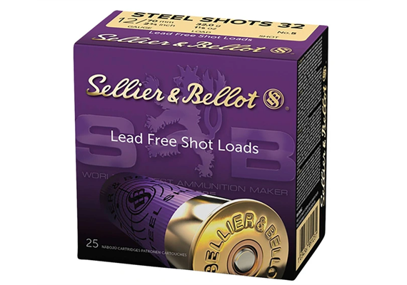 Schrotpatrone Sellier & Bellot S&B 12/76 Jagd Steel 4,8mm 39g 25 Schuss