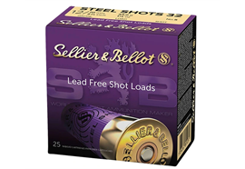 Schrotpatrone Sellier & Bellot S&B 12/76 Jagd Steel 4,8mm 39g 25 Schuss