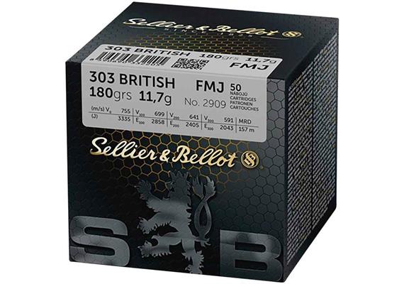 Sellier & Bellot S&B .303 British FMJ 11.7g 180gr 50 Schuss