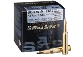 Sellier & Bellot S&B .308 Win FMJ 9,55g / 147gr 50 Schuss