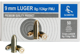 STV Scorpio 9mm Luger 8g/124gr 1000 Schuss