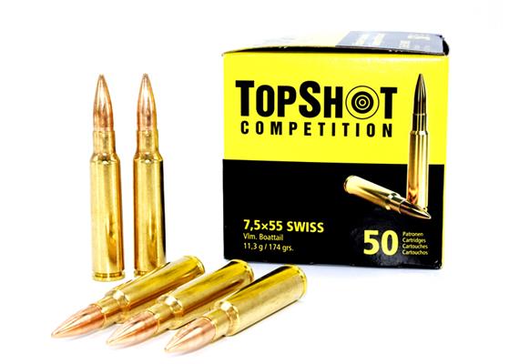 Topshot 7.5x55 VLM BT 174grs. 50 Schuss