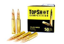 Topshot 7.5x55 VLM BT 174grs. 50 Schuss